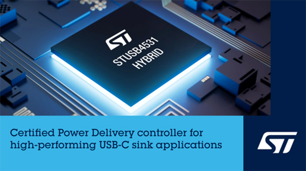 All-Function USB-C@ Power Delivery New Solution: STMicroelectronics PD Controller Simplifies and Enhances High-End Application Design