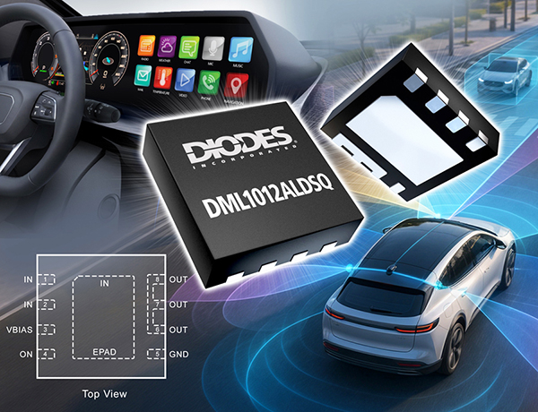 Dior's intelligent load switch provides low RDS (ON), suitable for automotive ADAS, infotainment systems, and instrument display power rail control